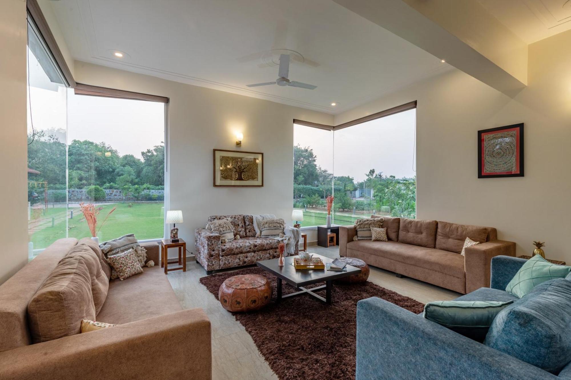Alaya Stays Raga 2Bhk Farmstay With An Entertainment Lounge Sohna Εξωτερικό φωτογραφία