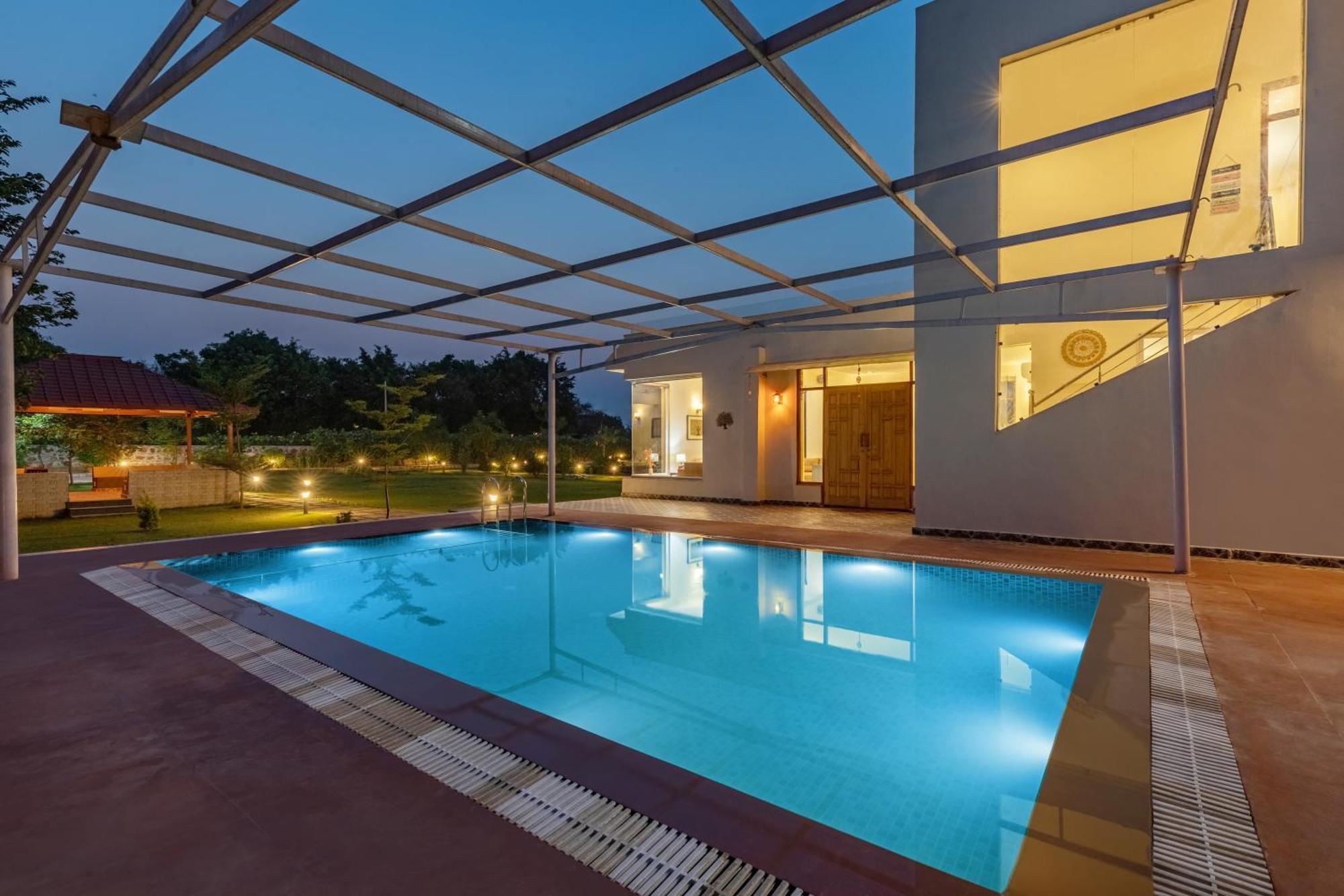 Alaya Stays Raga 2Bhk Farmstay With An Entertainment Lounge Sohna Εξωτερικό φωτογραφία